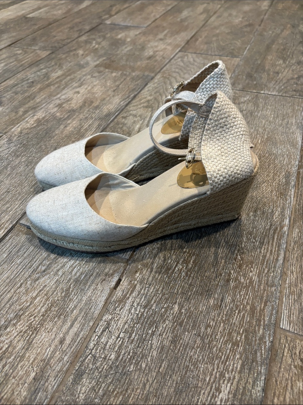 J. Crew Espadrille Wedge Ankle-Strap Heels Women’s size 9